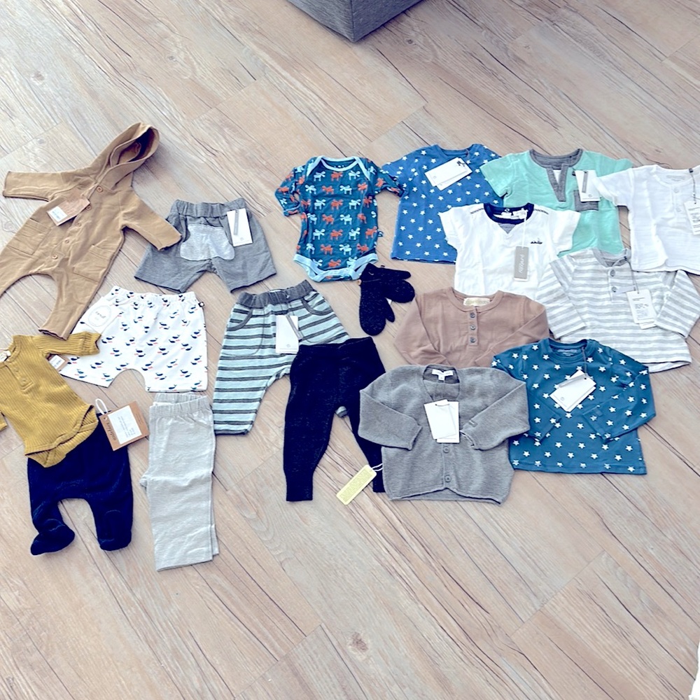Organic Baby Boy Clothing Lot